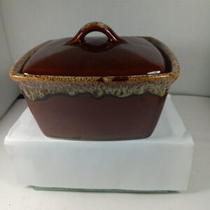 Brown Ceramic Lidded Dish